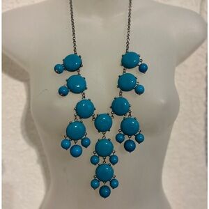 Turquoise colored bubble necklace